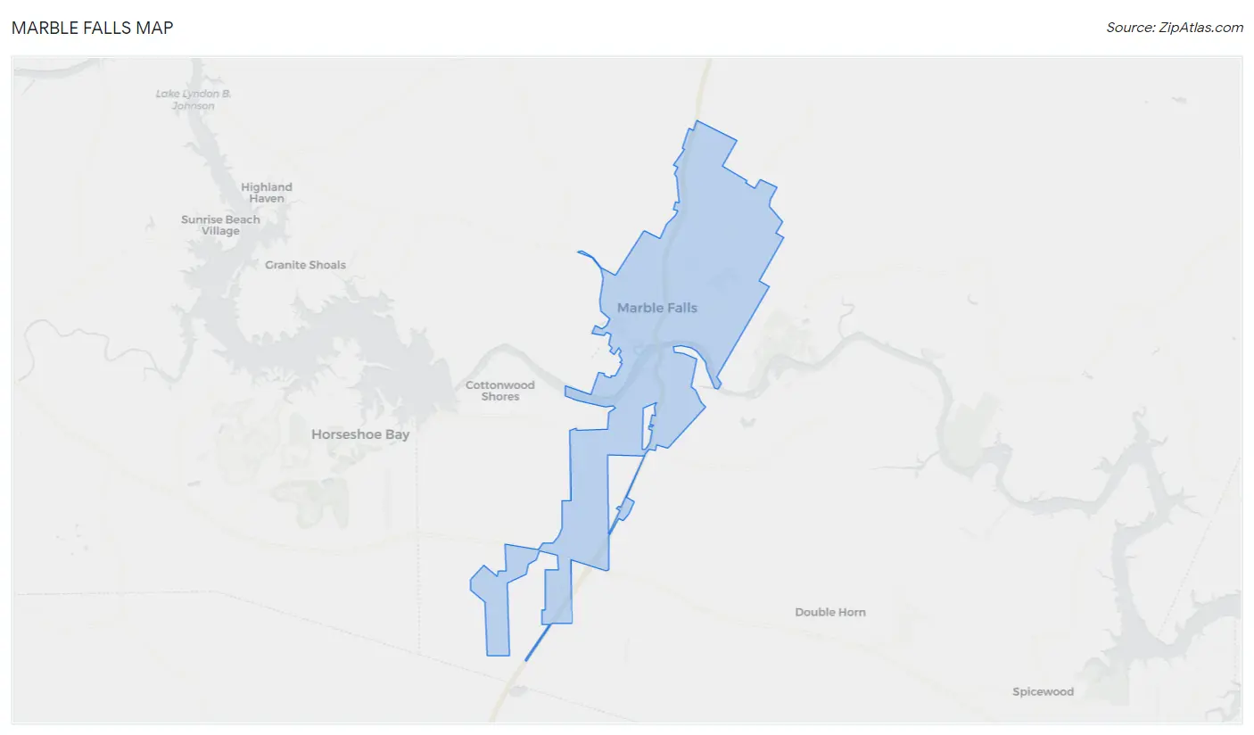 Marble Falls Map