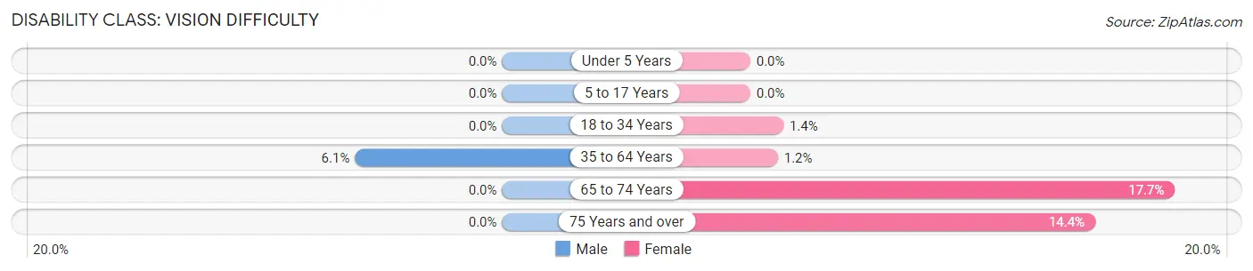 Disability in Marble Falls: <span>Vision Difficulty</span>