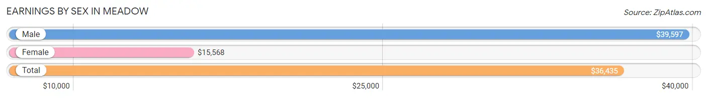 Earnings by Sex in Meadow