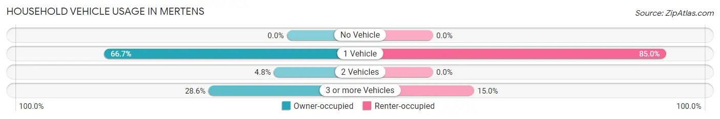 Household Vehicle Usage in Mertens