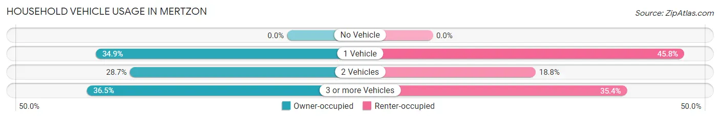 Household Vehicle Usage in Mertzon