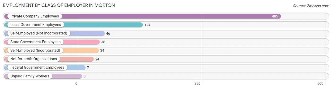 Employment by Class of Employer in Morton