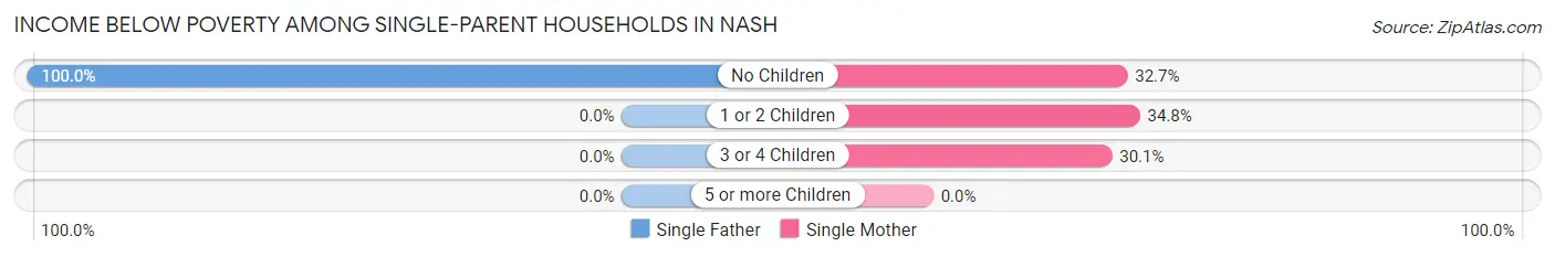 Income Below Poverty Among Single-Parent Households in Nash