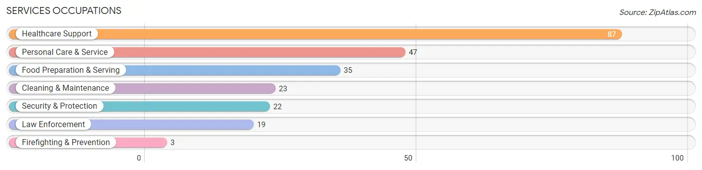 Services Occupations in Newton