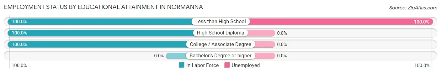 Employment Status by Educational Attainment in Normanna