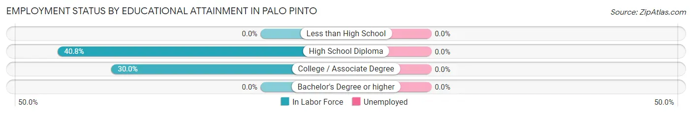 Employment Status by Educational Attainment in Palo Pinto