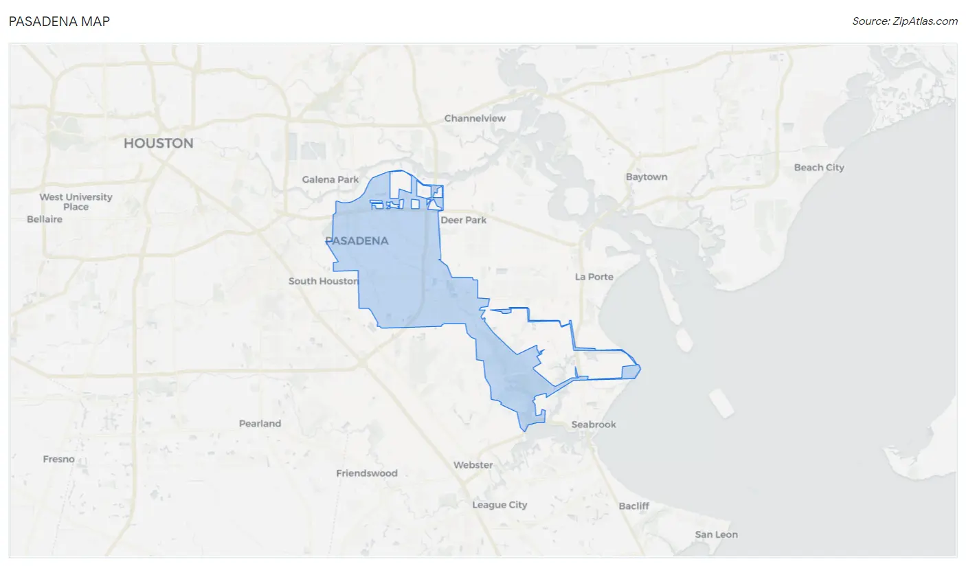 Pasadena Map