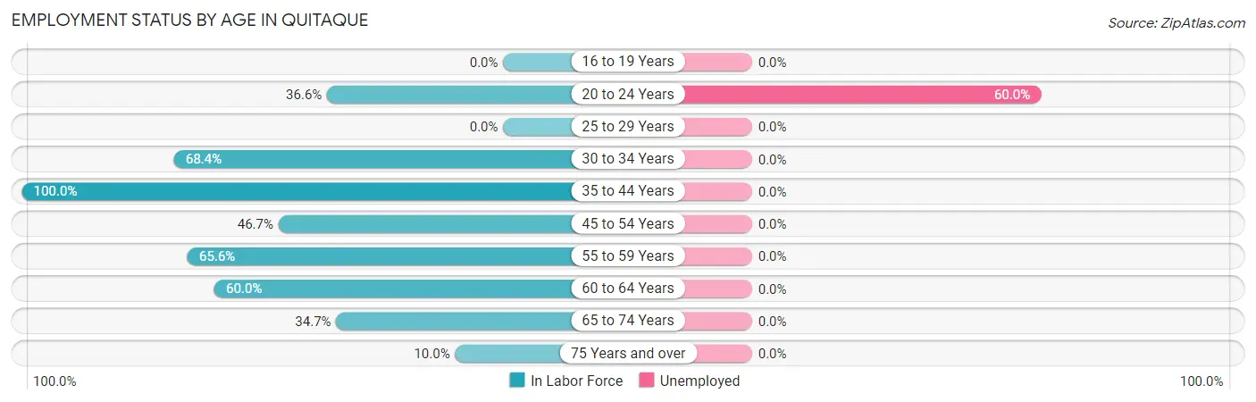 Employment Status by Age in Quitaque