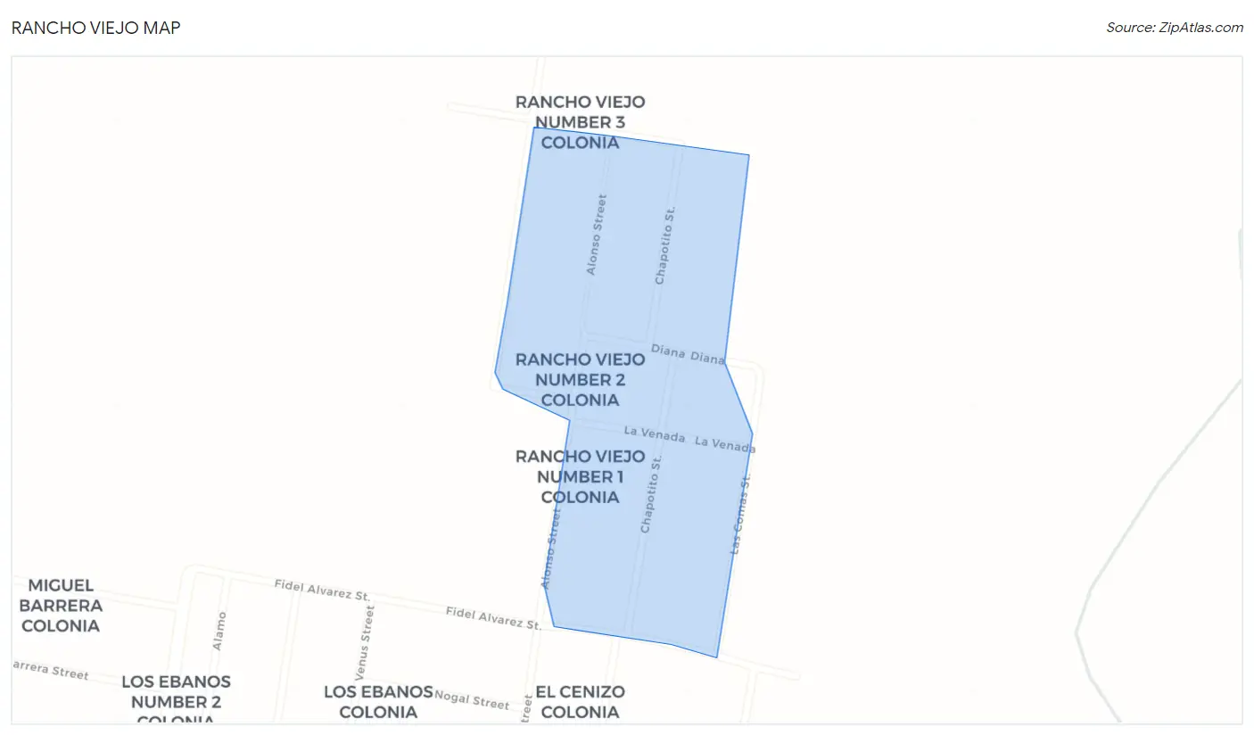 Rancho Viejo Map