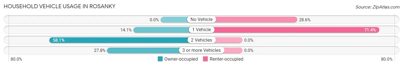 Household Vehicle Usage in Rosanky