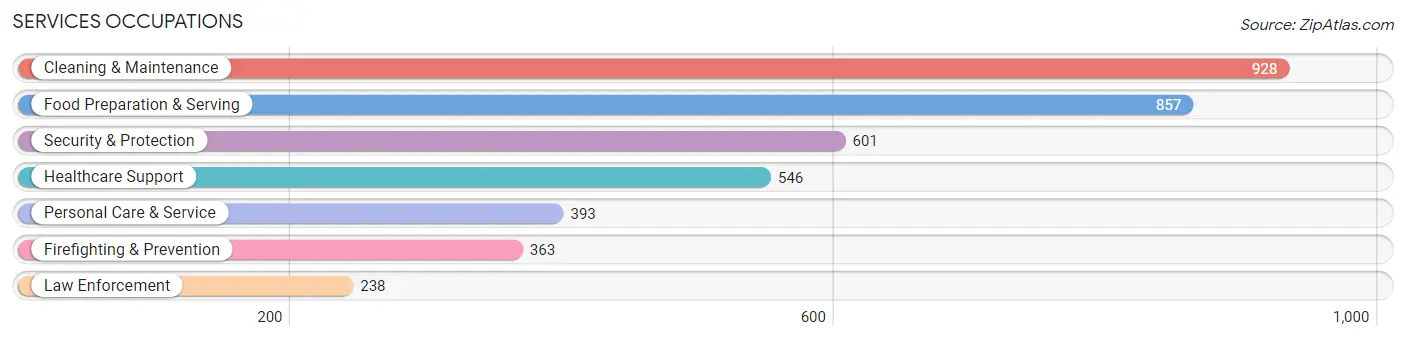 Services Occupations in Rosenberg