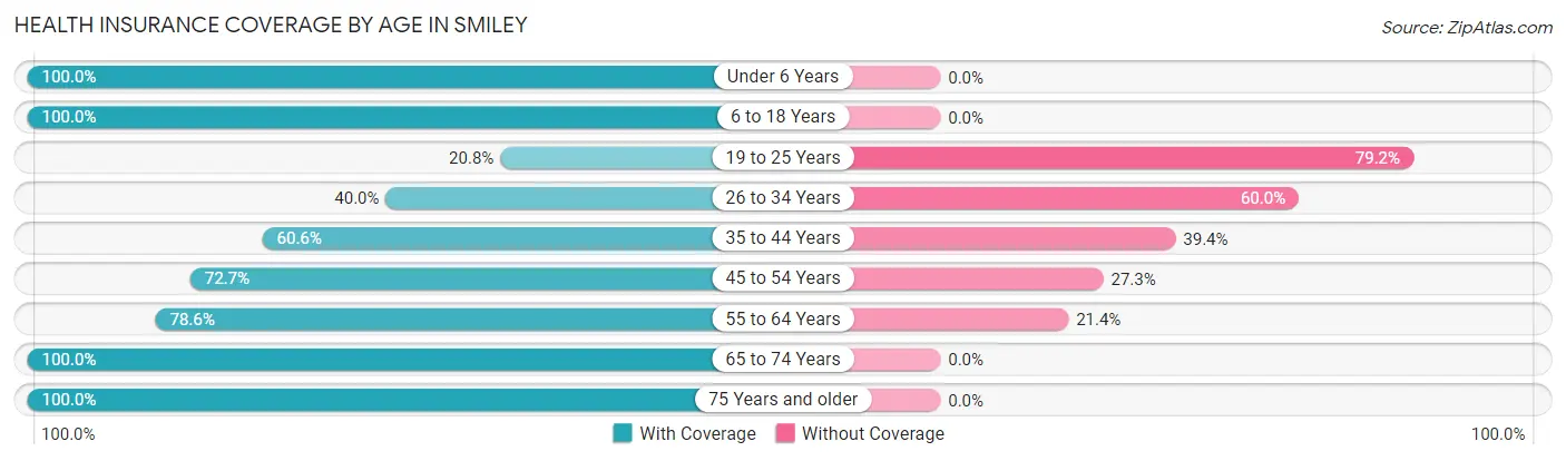 Health Insurance Coverage by Age in Smiley