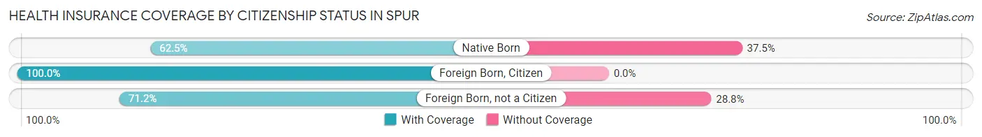 Health Insurance Coverage by Citizenship Status in Spur