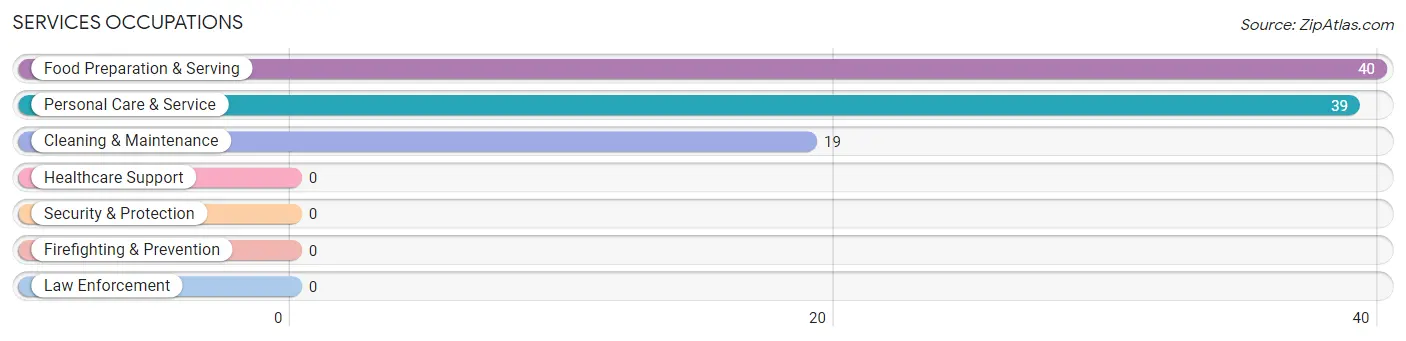 Services Occupations in Stanton