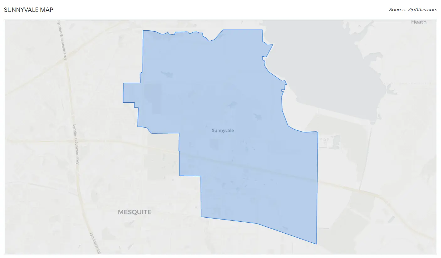 Sunnyvale Map