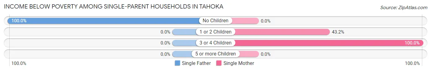 Income Below Poverty Among Single-Parent Households in Tahoka