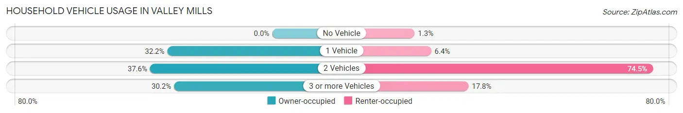 Household Vehicle Usage in Valley Mills