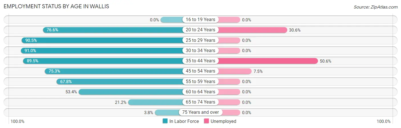 Employment Status by Age in Wallis