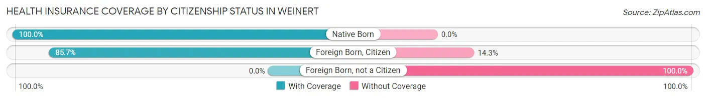 Health Insurance Coverage by Citizenship Status in Weinert