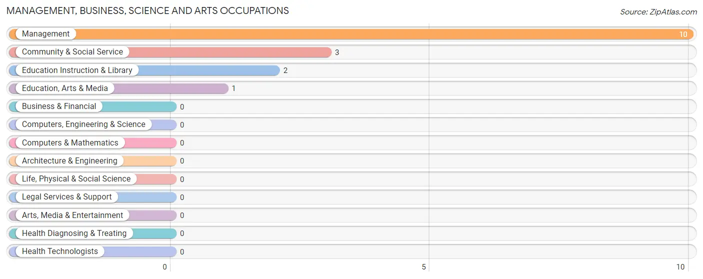 Management, Business, Science and Arts Occupations in Welch