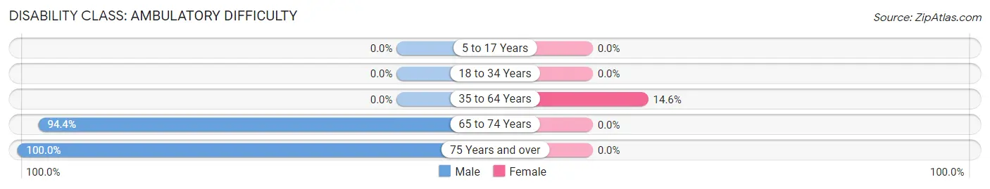 Disability in Wellman: <span>Ambulatory Difficulty</span>