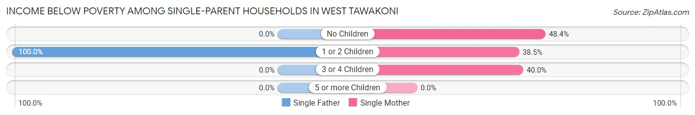 Income Below Poverty Among Single-Parent Households in West Tawakoni