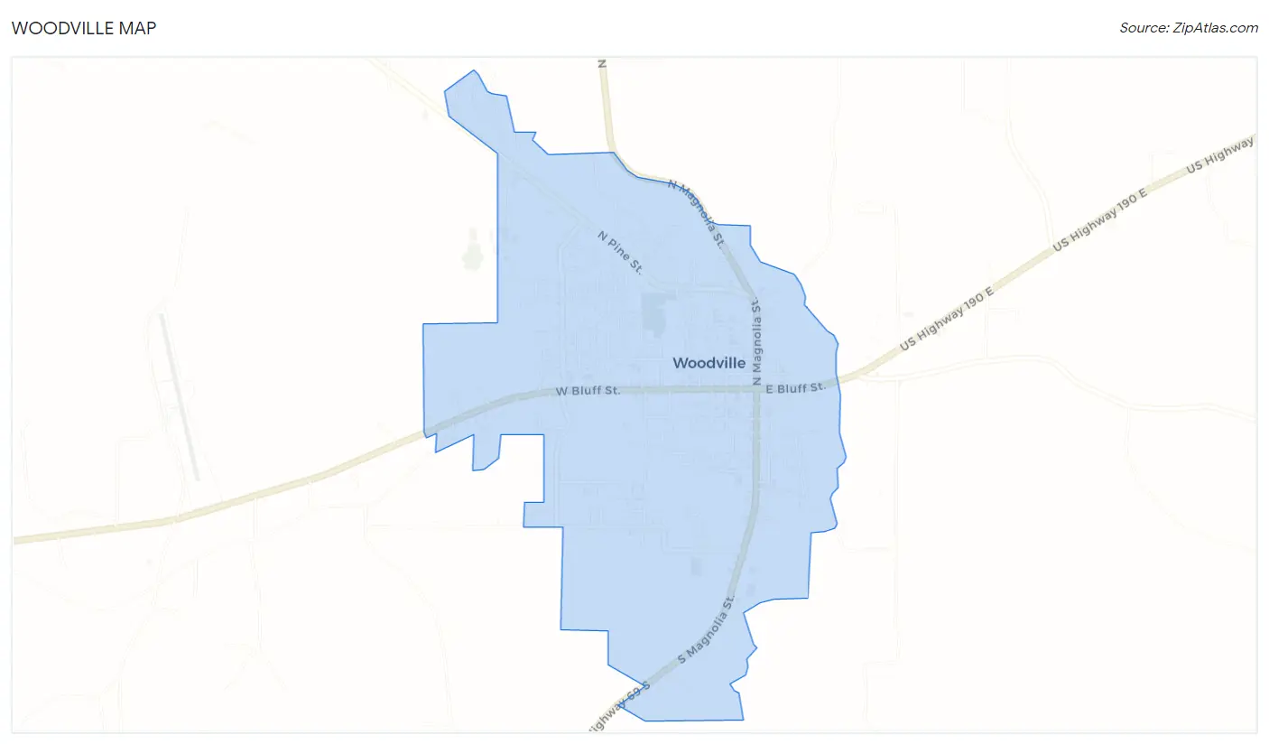 Woodville Map