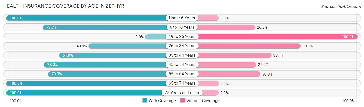 Health Insurance Coverage by Age in Zephyr