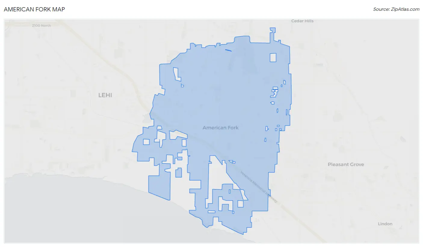 American Fork Map