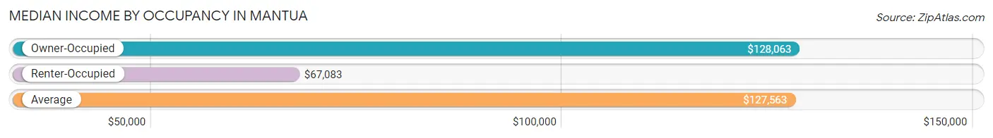 Median Income by Occupancy in Mantua