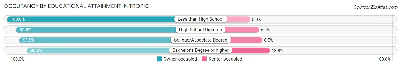 Occupancy by Educational Attainment in Tropic