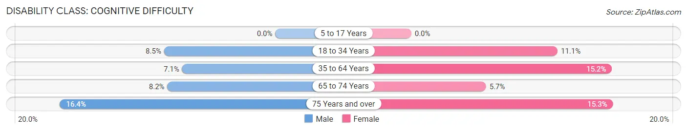 Disability in Amherst: <span>Cognitive Difficulty</span>