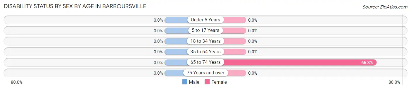 Disability Status by Sex by Age in Barboursville