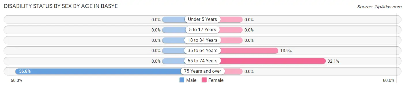 Disability Status by Sex by Age in Basye