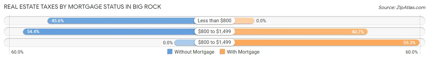 Real Estate Taxes by Mortgage Status in Big Rock
