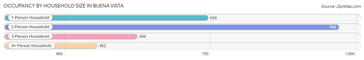 Occupancy by Household Size in Buena Vista