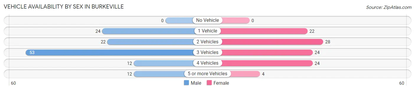 Vehicle Availability by Sex in Burkeville