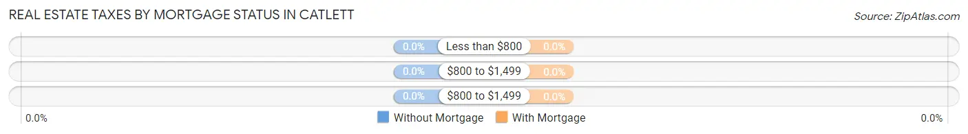 Real Estate Taxes by Mortgage Status in Catlett