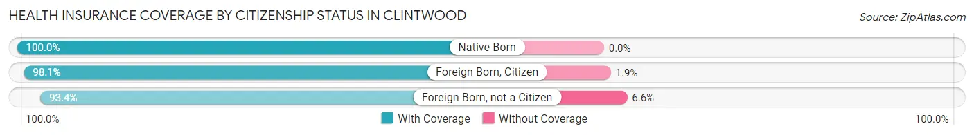 Health Insurance Coverage by Citizenship Status in Clintwood