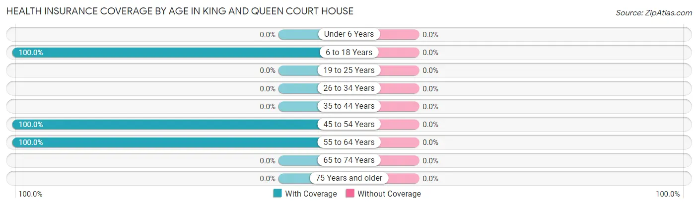 Health Insurance Coverage by Age in King And Queen Court House