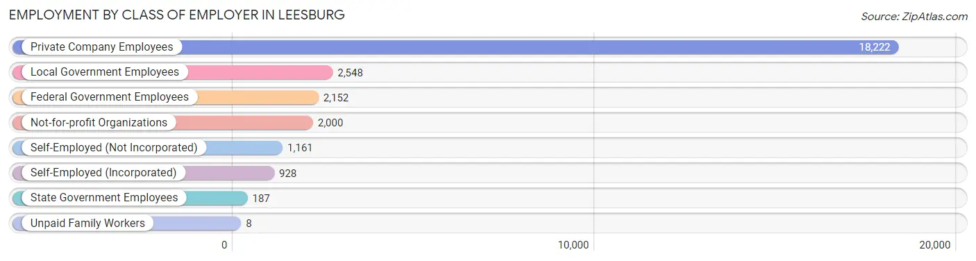 Employment by Class of Employer in Leesburg