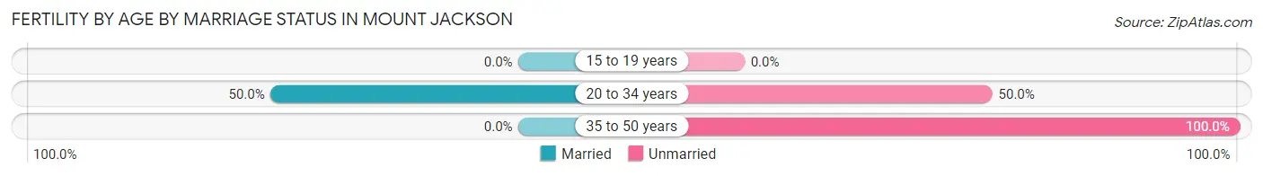 Female Fertility by Age by Marriage Status in Mount Jackson