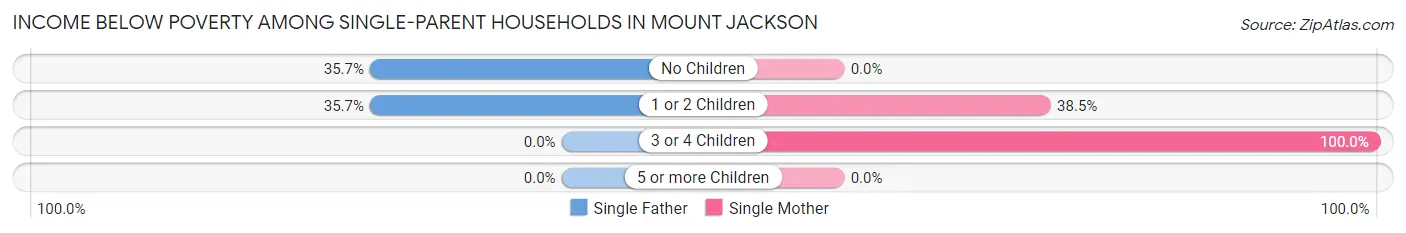 Income Below Poverty Among Single-Parent Households in Mount Jackson