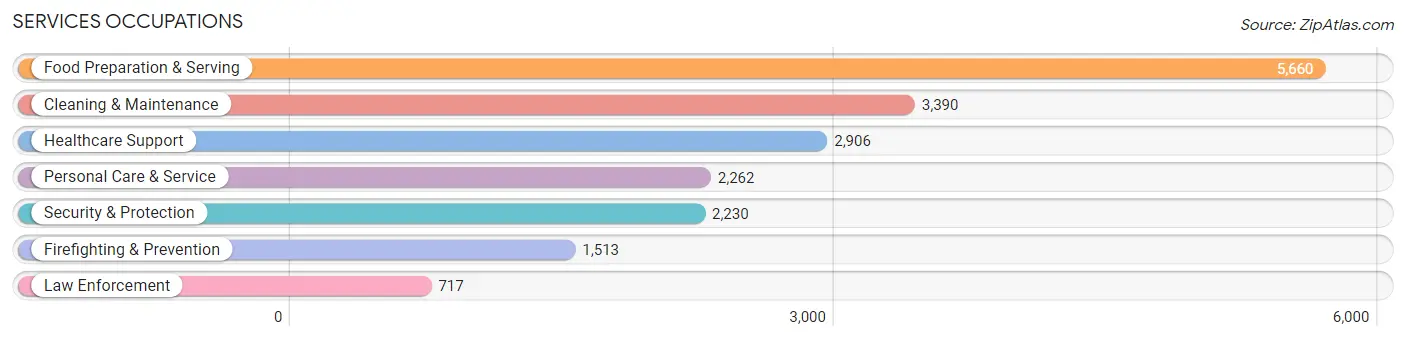 Services Occupations in Newport News