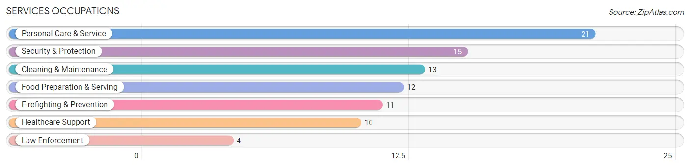 Services Occupations in Round Hill