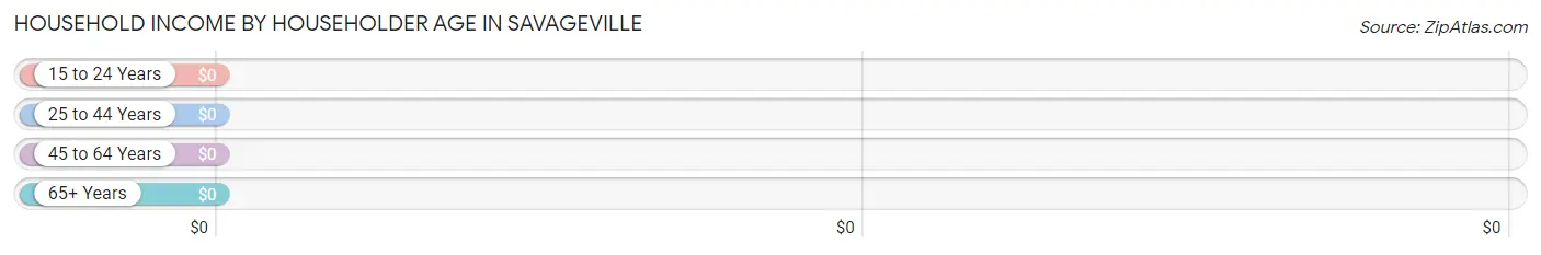 Household Income by Householder Age in Savageville