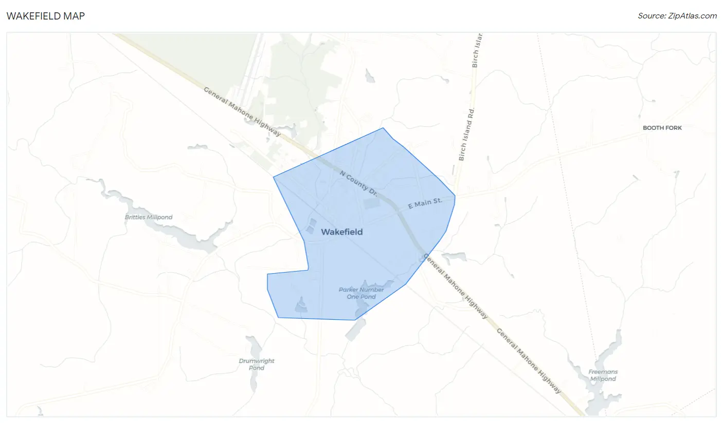 Wakefield Map