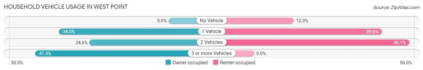 Household Vehicle Usage in West Point
