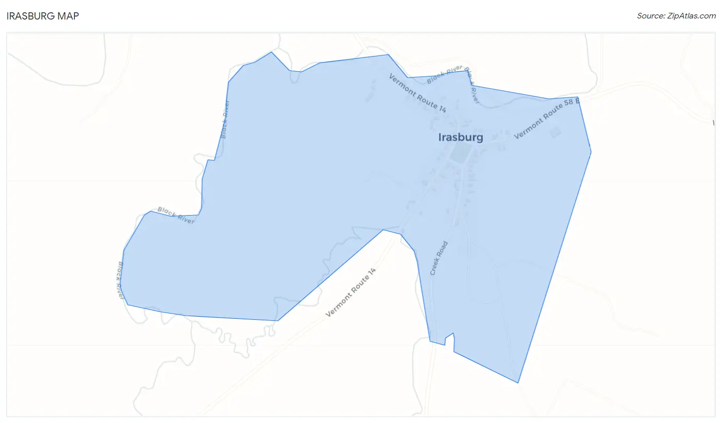 Irasburg Map