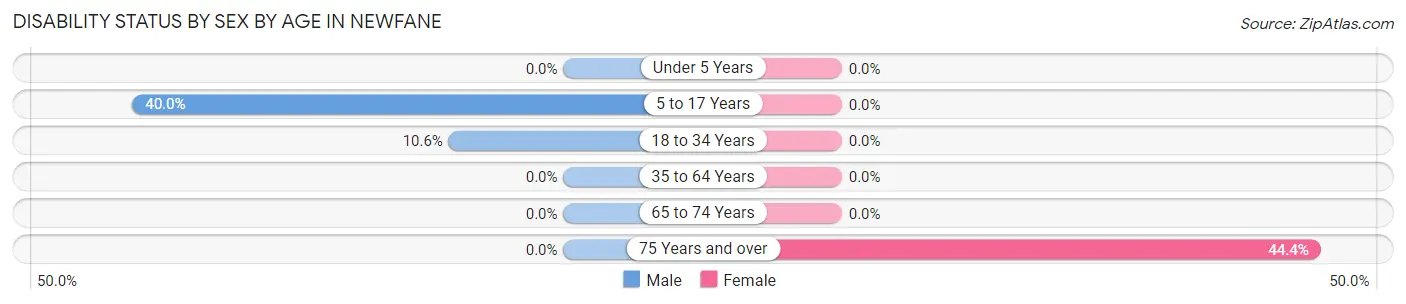 Disability Status by Sex by Age in Newfane